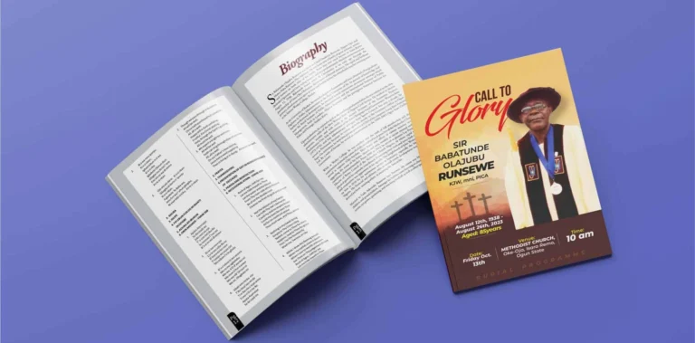 A4 Eulogies Printing