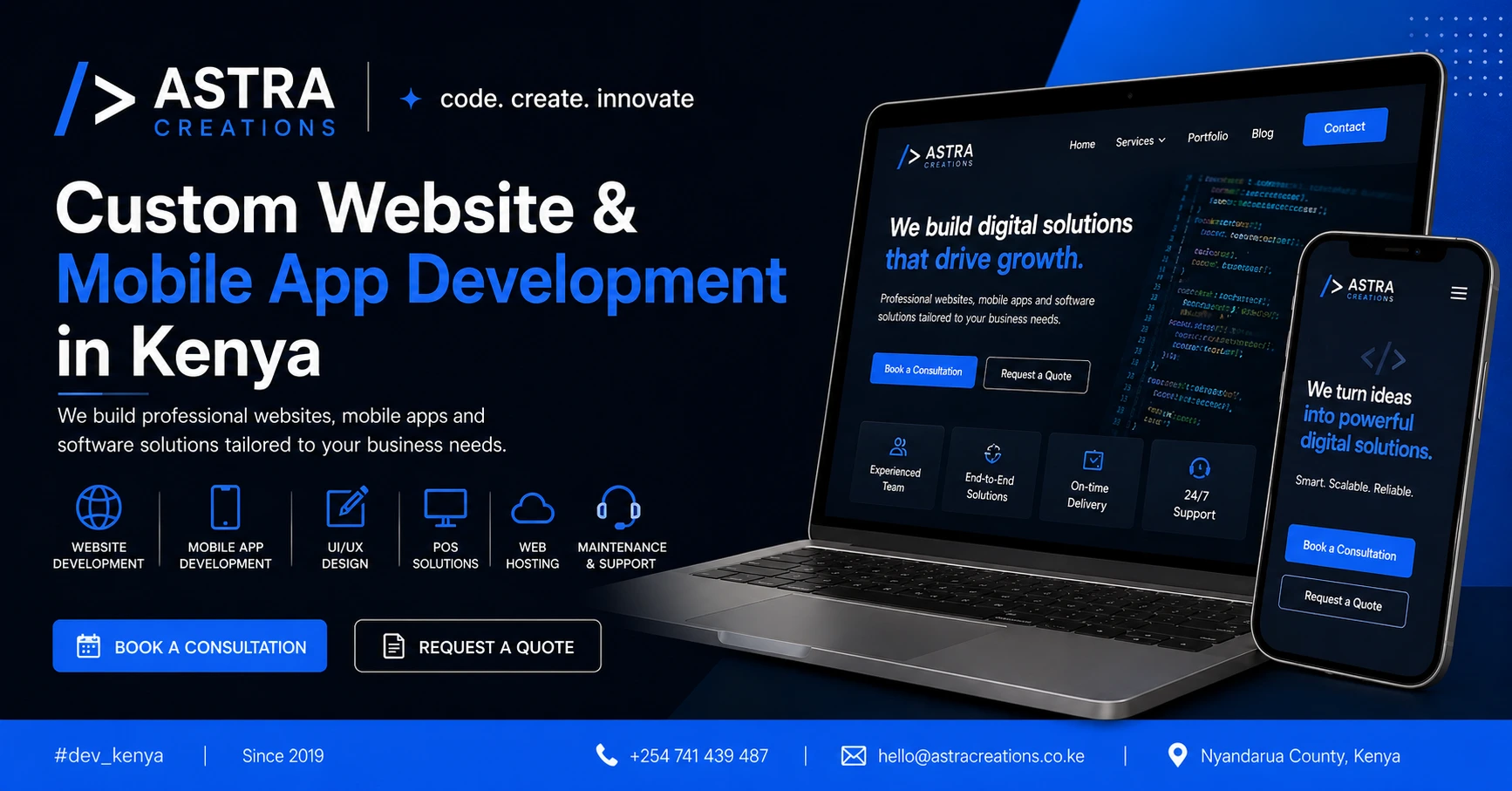 Astra Creations | Custom Website & Mobile App Development Kenya