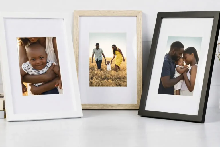 Framed photo printing