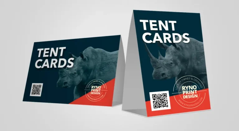 Table tent cards printing